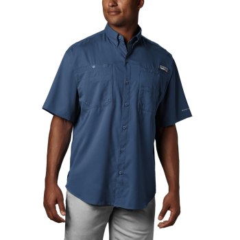 Columbia Overhemd Heren, PFG Tamiami II Short Sleeve DonkerGrijs, 83GTOLEDS